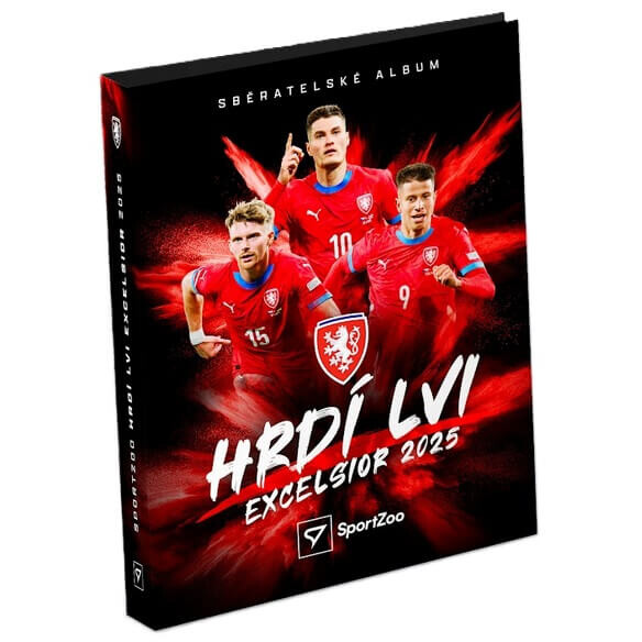Fotbalové karty Hrdí lvi 2025 Deskové album Excelsior