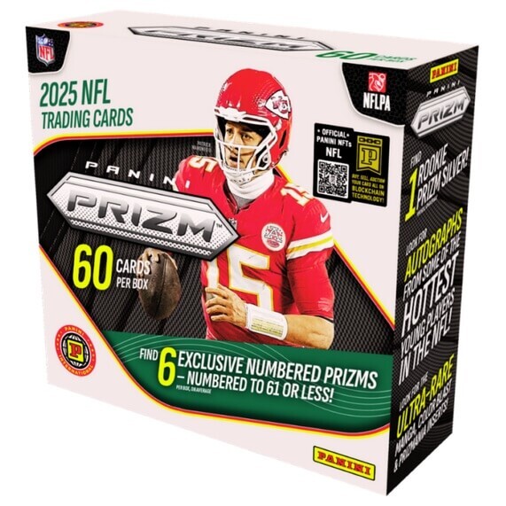 2025 Panini Prizm Football Hobby Box International - karty amerického fotbalu