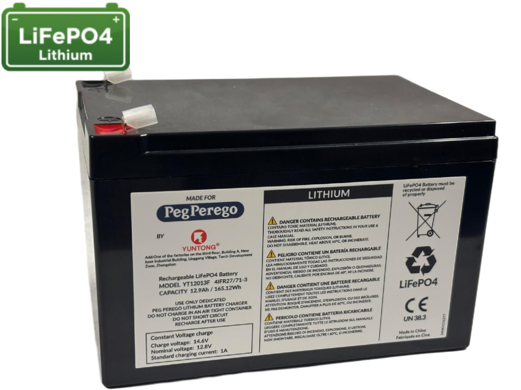 LiFePO4 12,8V/12,9Ah/165Wh, článek baterie