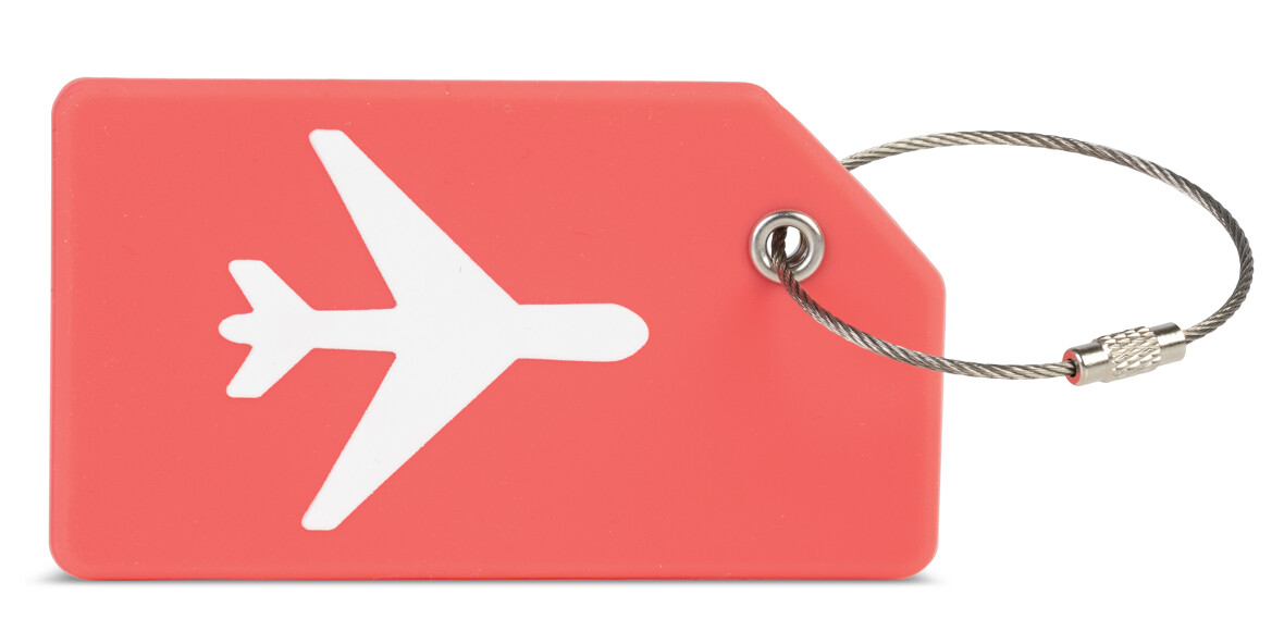 Silikonová jmenovka na kufr Worldpack - oranžová