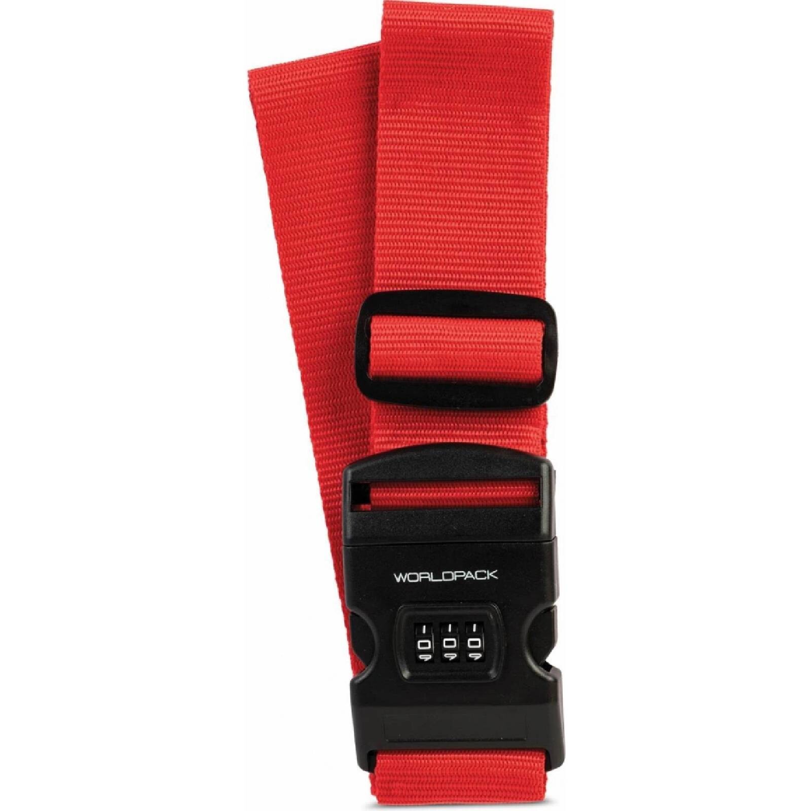 Cestovní popruh na kufr s číselným zámkem Worldpack - červený