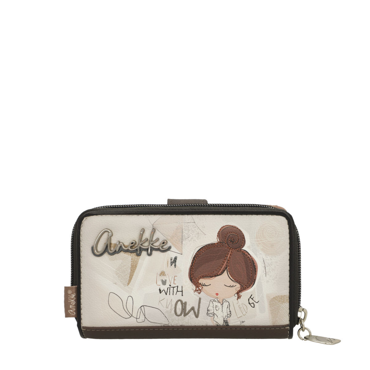 Anekke dámská stylová peněženka - béžovo hnedá - One size