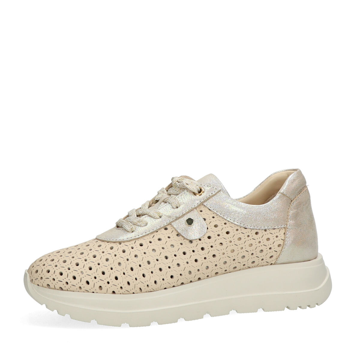ETIMEĒ dámské kožené tenisky - béžovo zlaté - 36