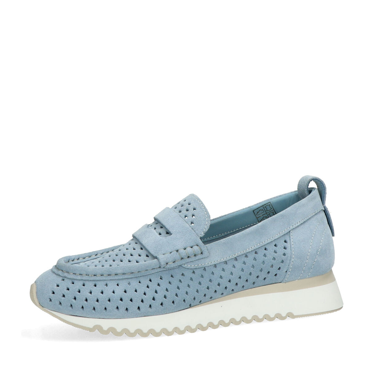 ETIMEĒ dámské perforované mokasíny - modré - 36