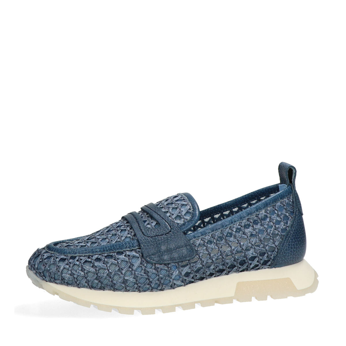 Hispanitas dámské módní mokasíny - modré - 37