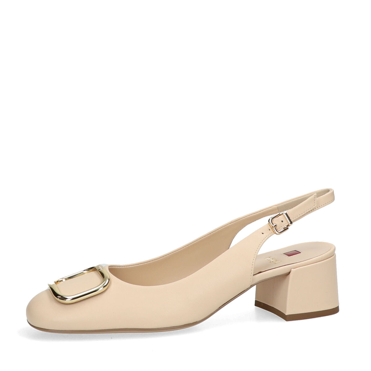 Högl dámské kožené lodičky s otevřenou patou - béžové - 37