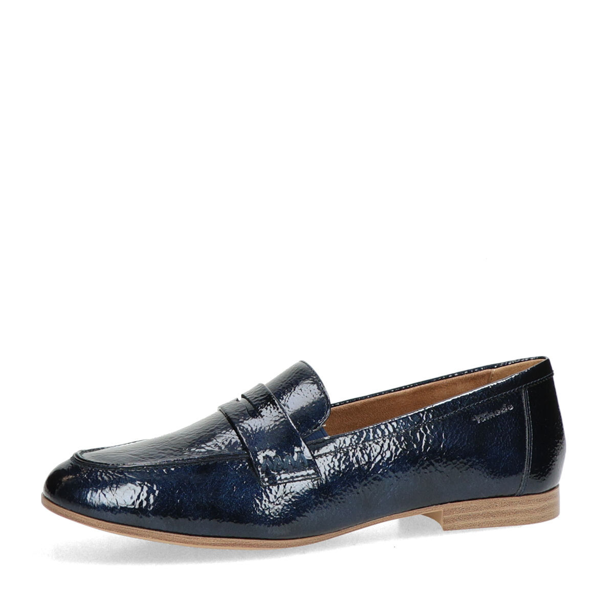 Tamaris dámské lakované polobotky - tmavomodré - 36