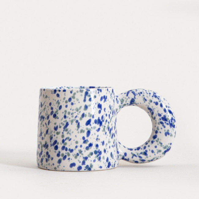 Hrnek MORNE bílý / modrý 772566 300 ml