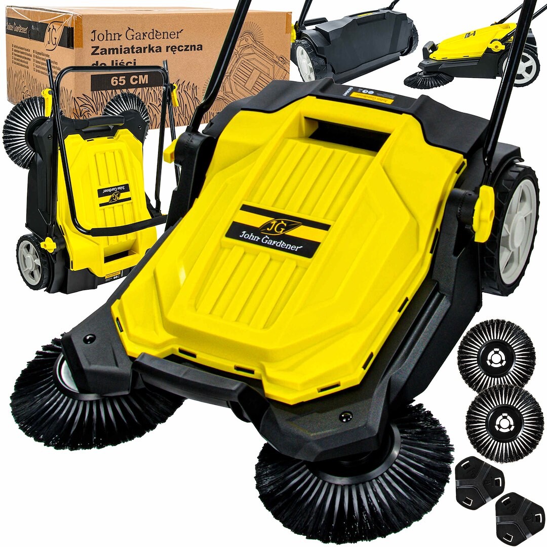 GEKO Ruční zametač trávy a listí 65 cm