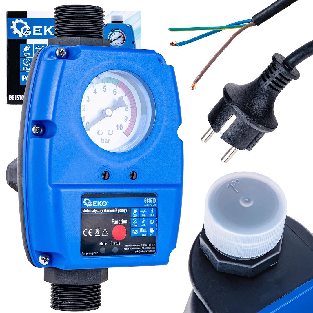 Automatický tlakový spínač s ochranou proti chodu naprázdno PC-59 – GEKO