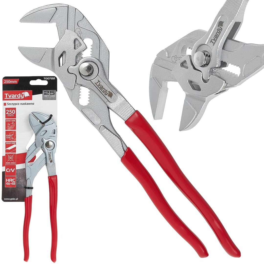 GEKO Rychloupínací kleště na vodní čerpadla 250 mm 52 mm CrV