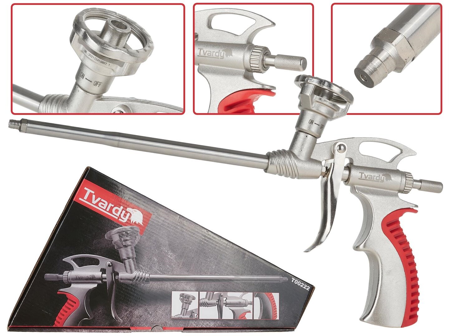 GEKO Pistole na PU pěnu, se samočistící funkcí - TVARDY