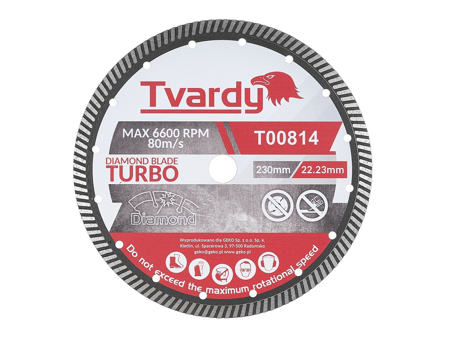 GEKO Turbo diamantový kotouč 230 x 10 x 22,23 mm
