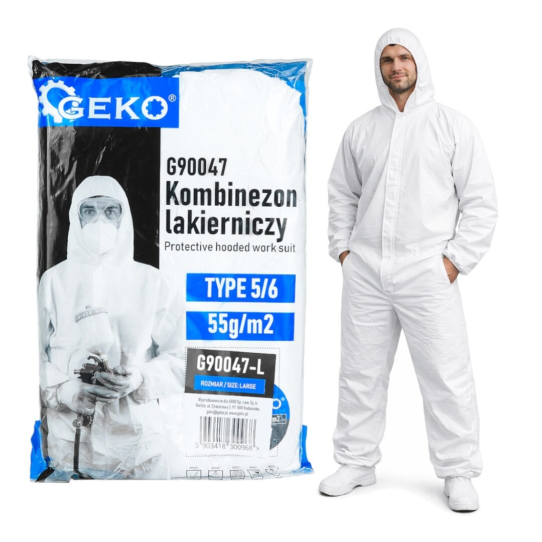 GEKO Ochranný pracovní oděv s kapucí 55 g/m2 typ 5/6  – velikost L