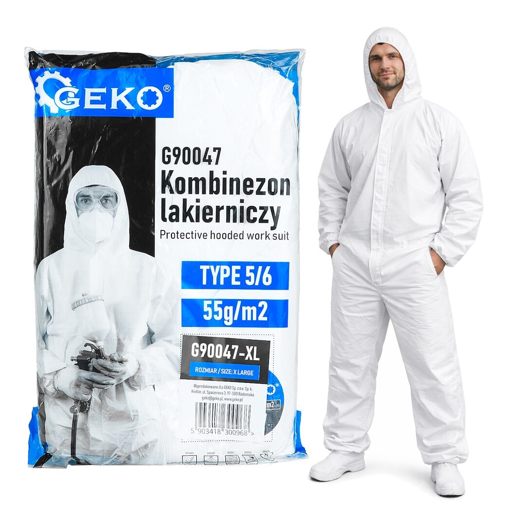 GEKO Ochranný pracovní oděv s kapucí 55 g/m2 typ 5/6  – velikost XL