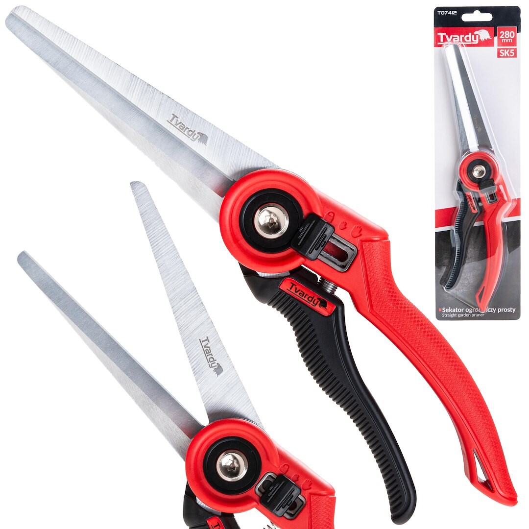 GEKO Rovné zahradní nůžky s bypassovým ostřím 280 mm SK5