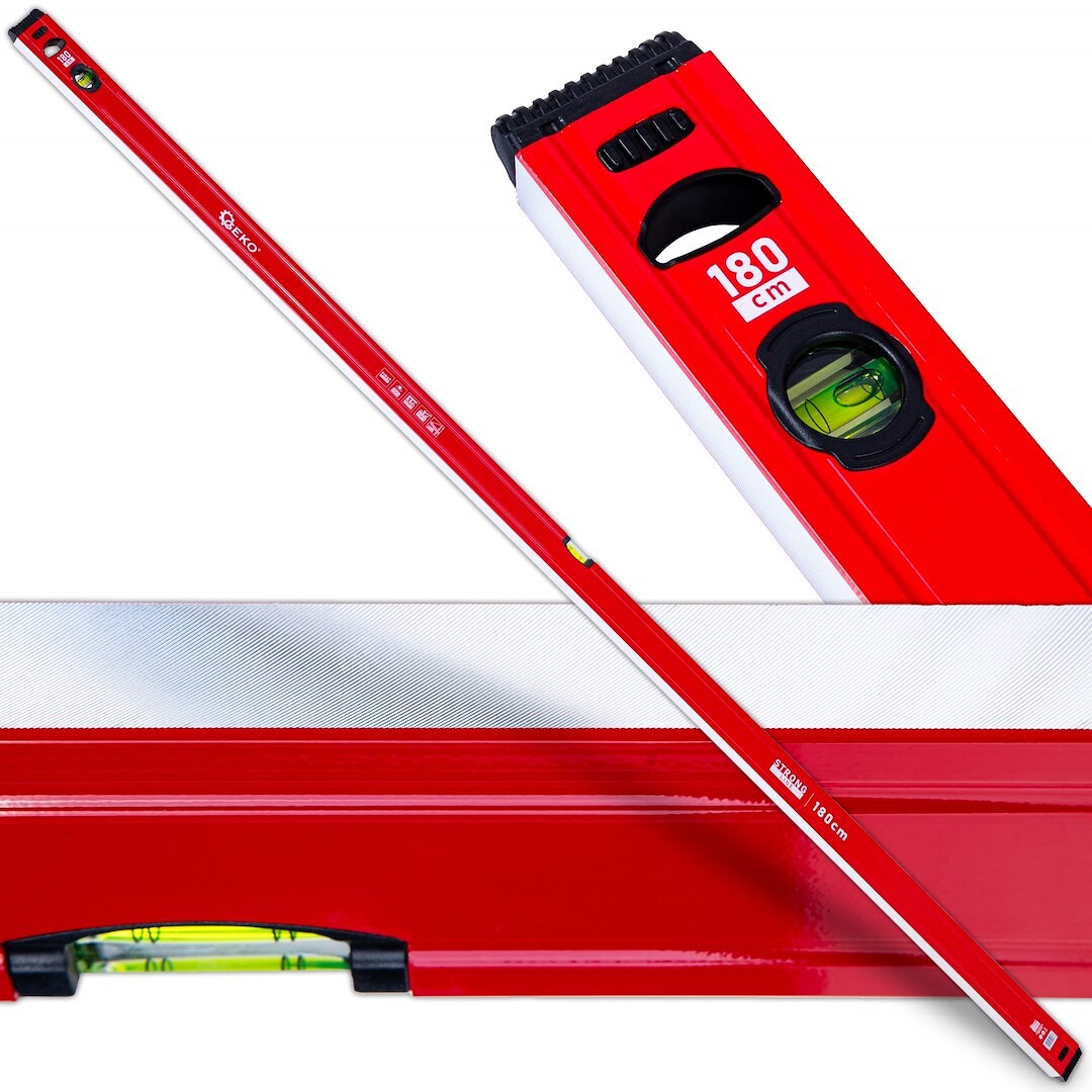 GEKO Vodováha magnetická hliníková STRONG LINE -(Délka: 180 cm)