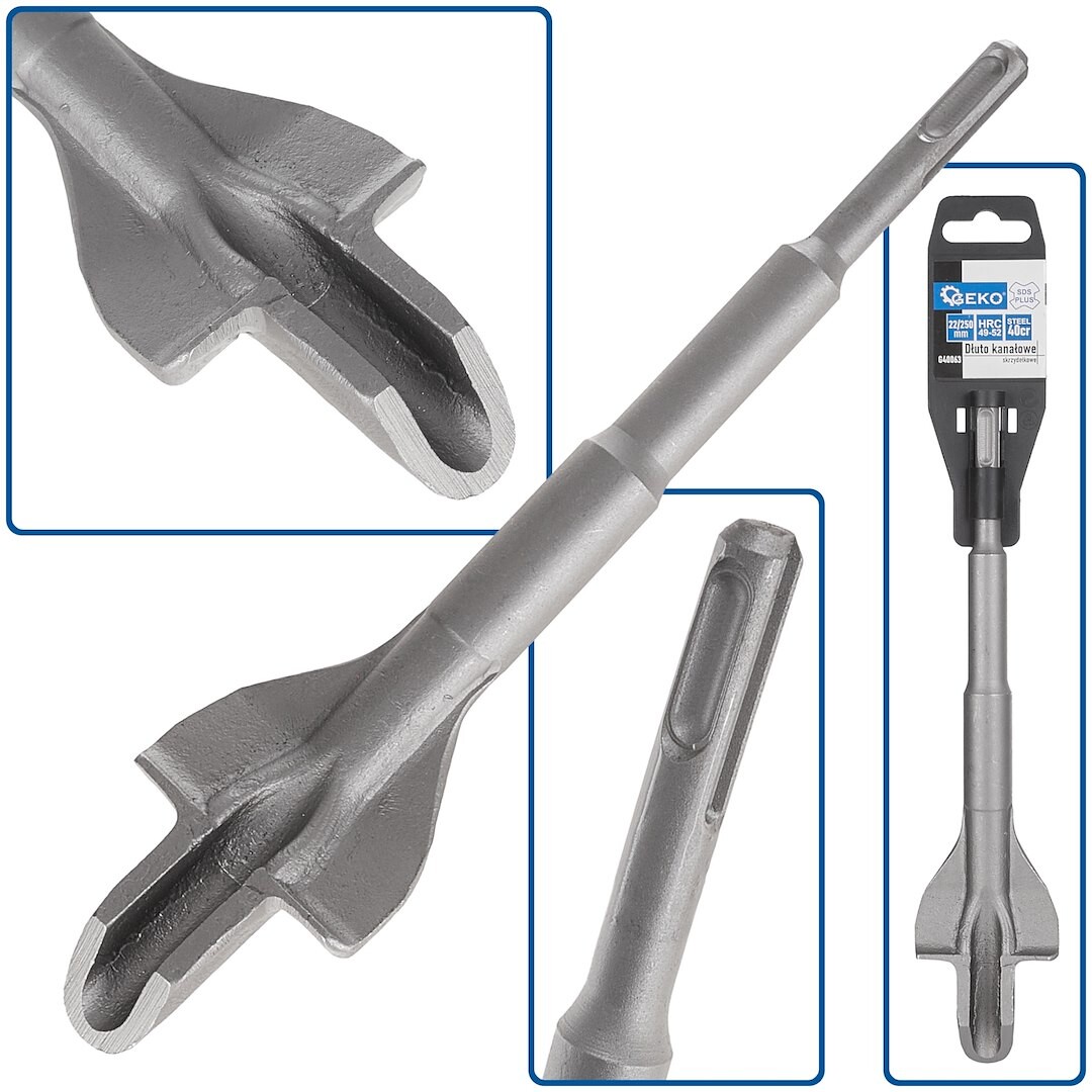 GEKO Kanálové dláto SDS Plus 22*250 mm