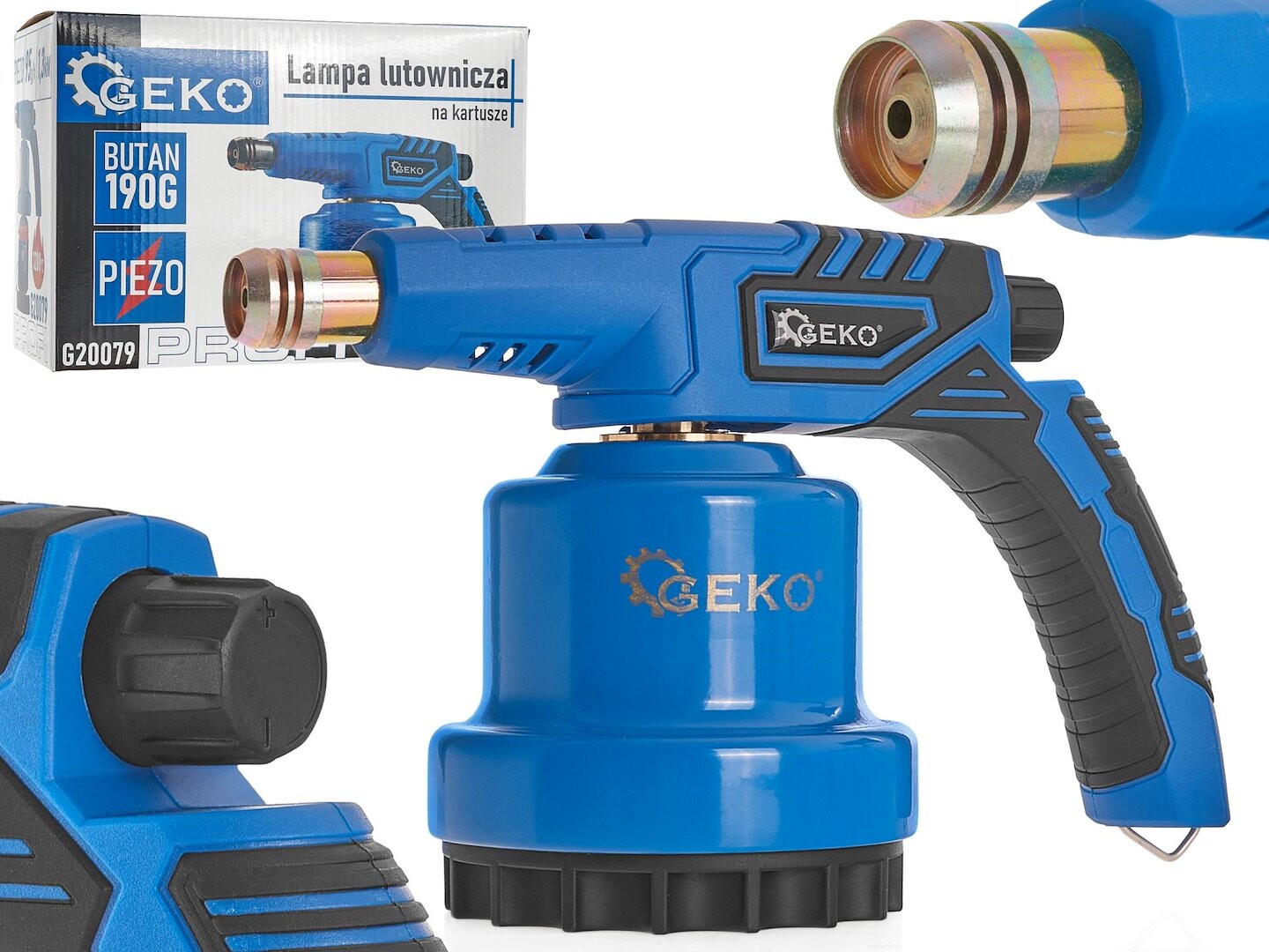 GEKO Hořák s piezo zapalováním pro plynové kartuše 190 g