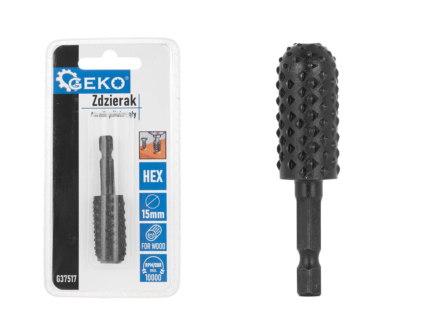 GEKO Fréza stopková do dřeva, válcová oblá