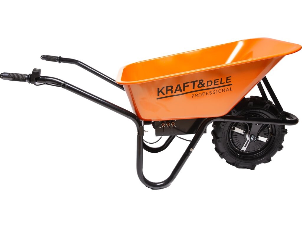 Akumulátorové kolečko 80 l, 150 kg, 24 V / 12 Ah - KRAFT&DELE