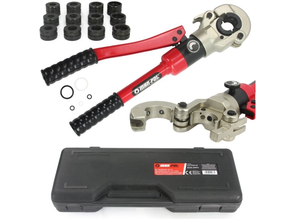 Kleště lisovací na trubky PEX 12t 16-32mm, U/V/TH MAR-POL