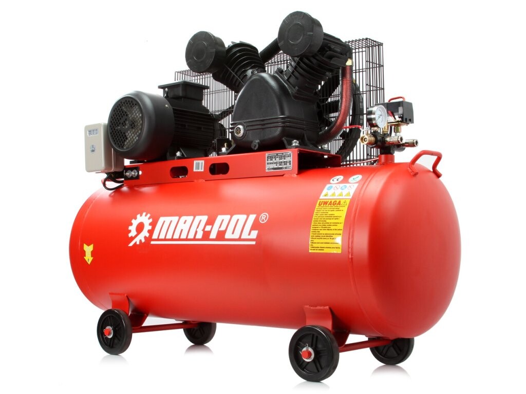 Kompresor olejový 2V, 200 l, 4 kW, 400 V - MAR-POL