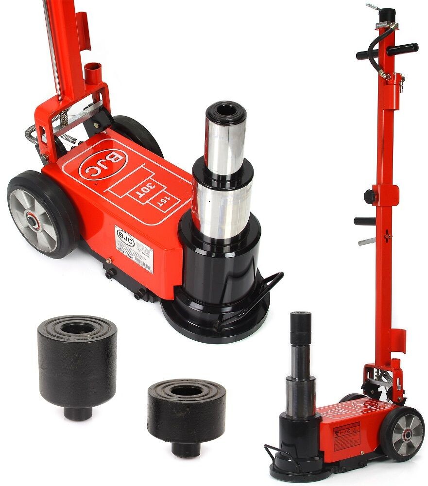 Pojízdný pneumatický hydraulický zvedák 30/15T BJC