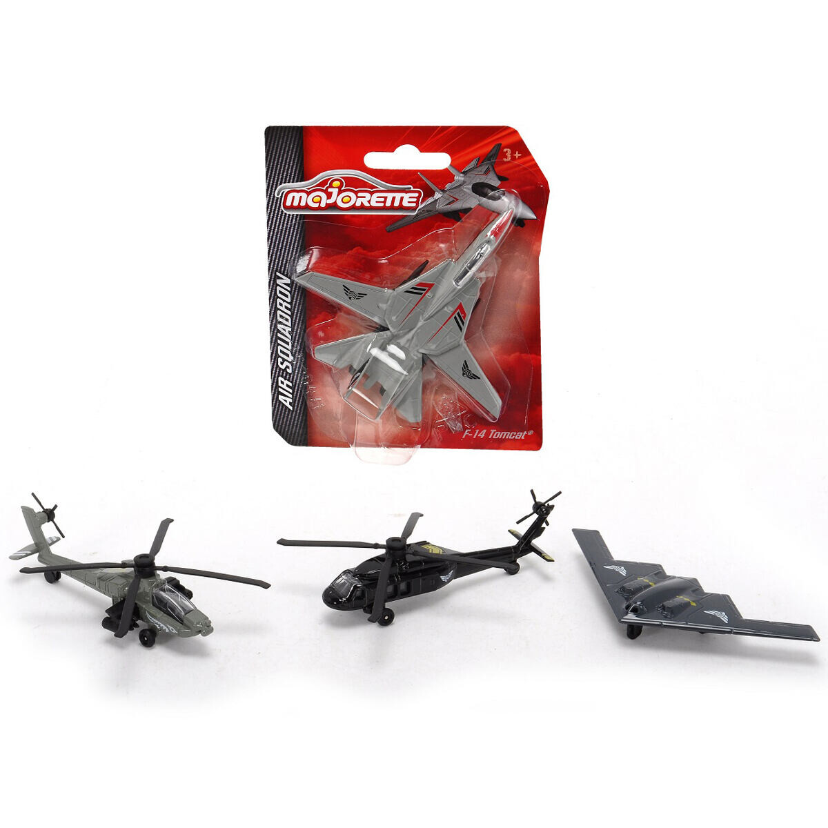 Majorette Air Squadron vojenský, kovový, 4 druhy