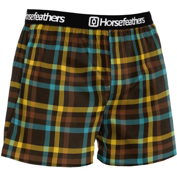 Trenky Horsefeathers Clay Boxer - Hnědá - L