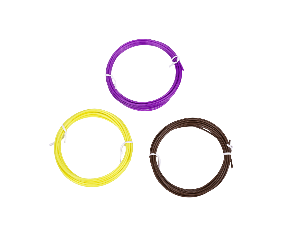 Náhradní filamenty AERIUM pro 3D Pera 1,75 mm PLA 3 metry x 3 barvy