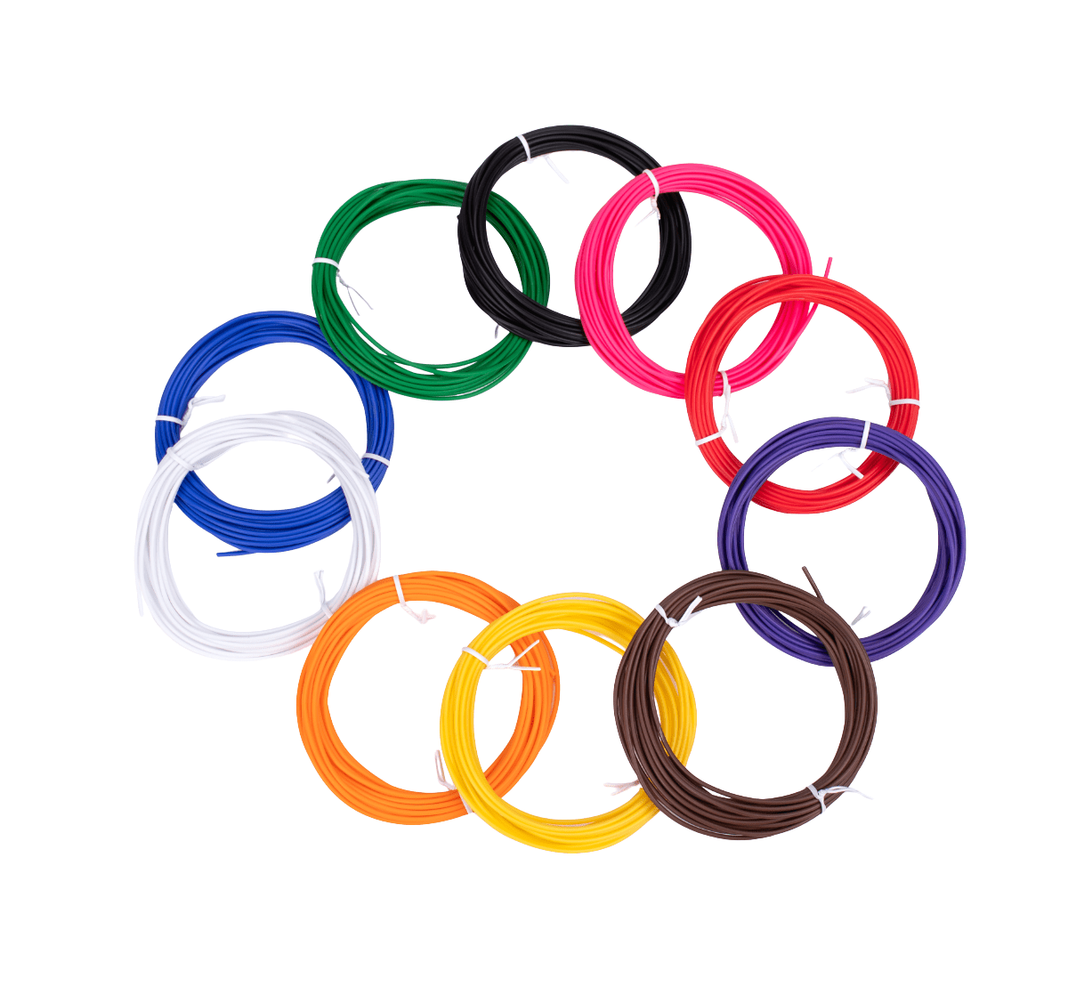 Náhradní filamenty AERIUM pro 3D Pera 1,75 mm PCL 5 metrů x 10 barev