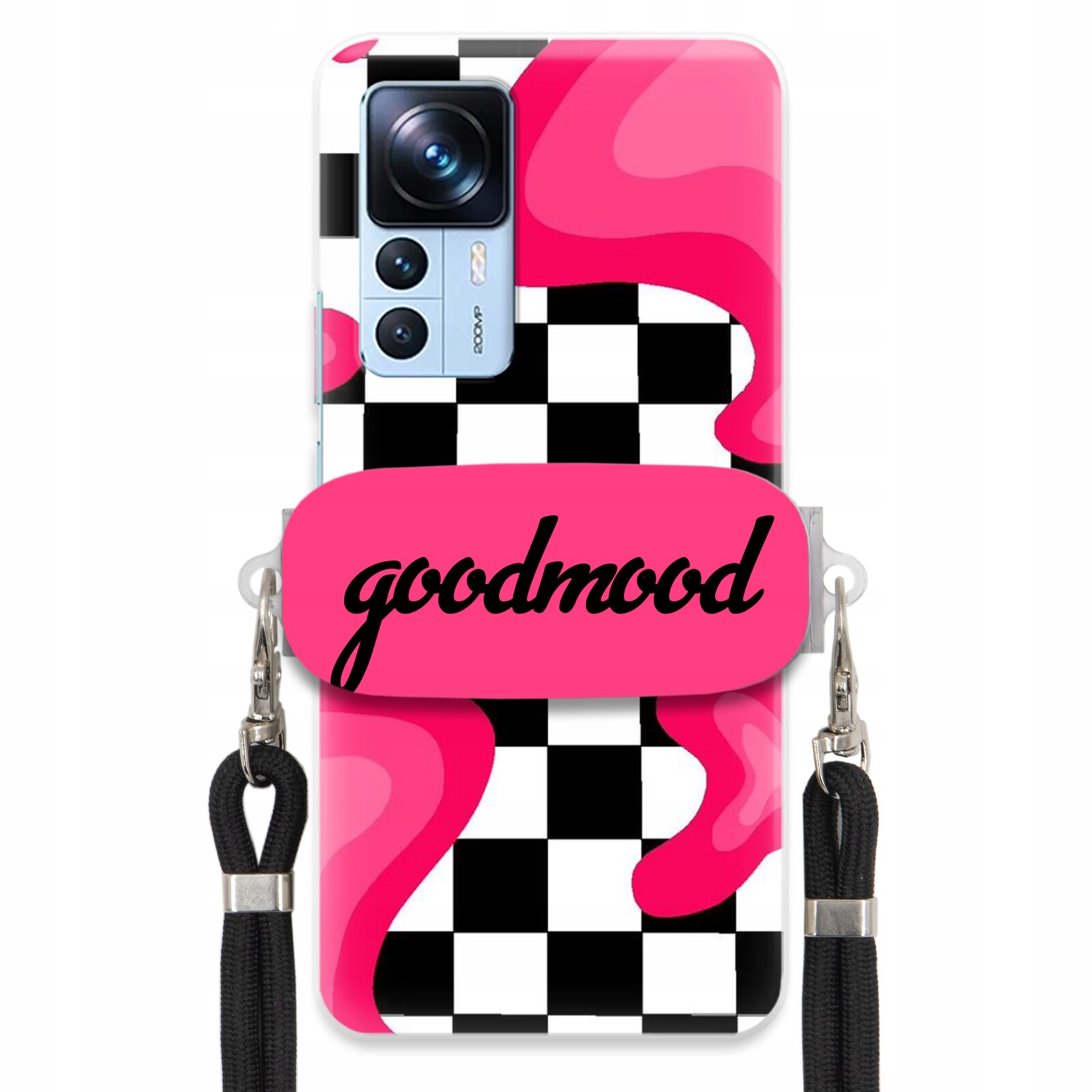 Pouzdro Pro Xiaomi 12T Pro Sada Case Držák Na Vodítko Černá For Teen Splash