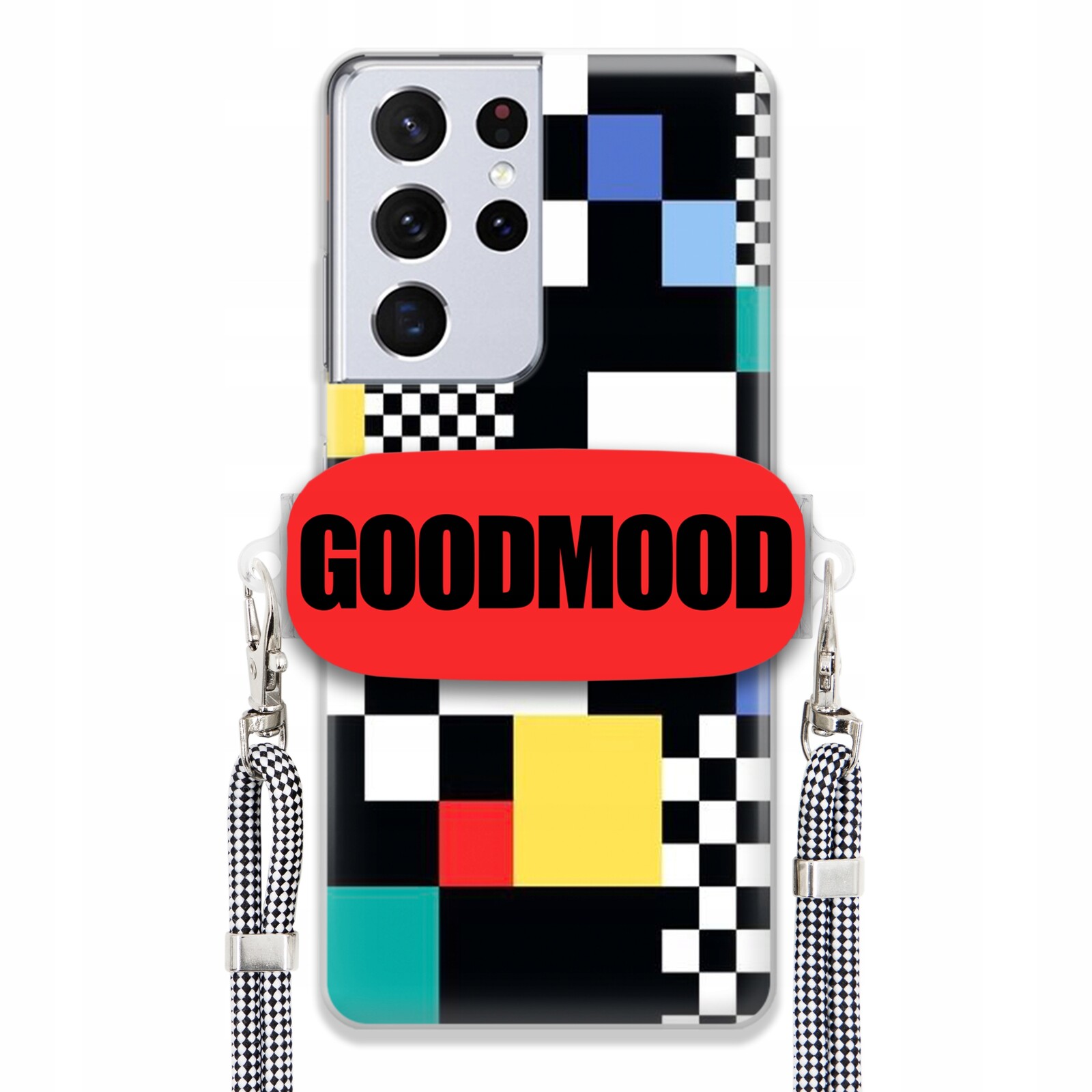 Pouzdro Pro Samsung S21 Ultra Case Držák Na Vodítko Zebra Telefonu Pixelart MIX Wz