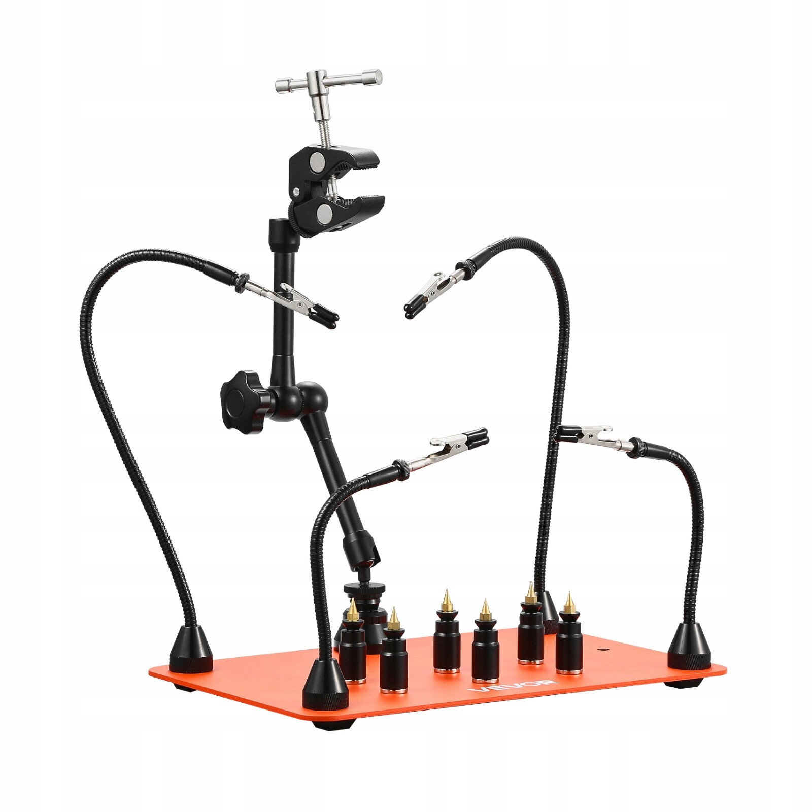 Vevor – Magnetická Pájecí Stanice, 4 Flexibilní Ramena, Pevná Základna