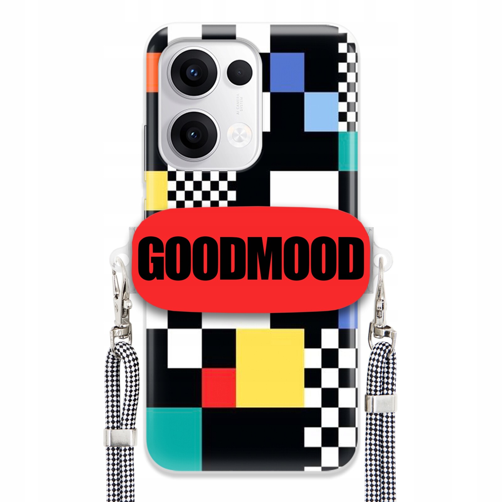 Pouzdro Pro Oppo Reno 13 5G Case Držák Na Vodítko Zebra Telefonu Pixelart MIX Vzorů