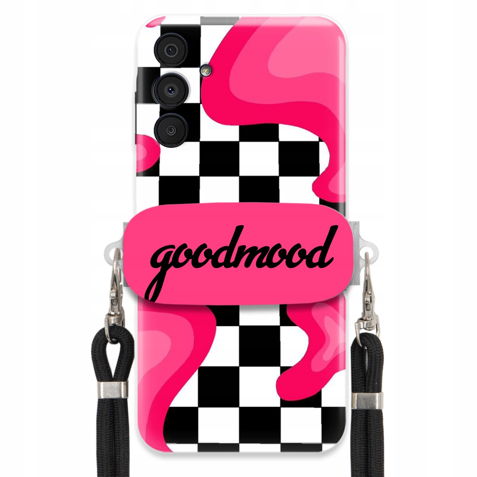 Pouzdro Pro Samsung A16 5G Sada Case Držák Na Vodítko Černá For Teen Splash