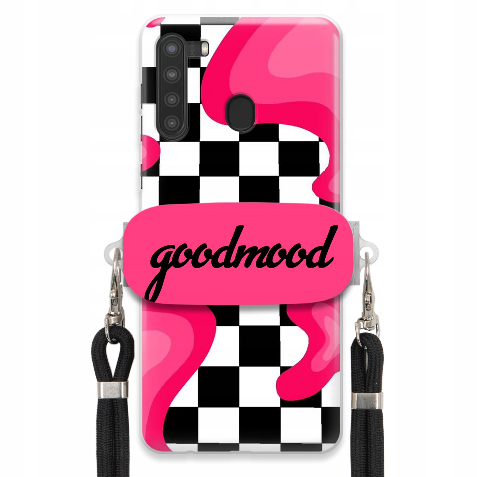 Pouzdro Pro Samsung A21 Sada Case Držák Na Vodítko Černá Pro Teenagery Splash