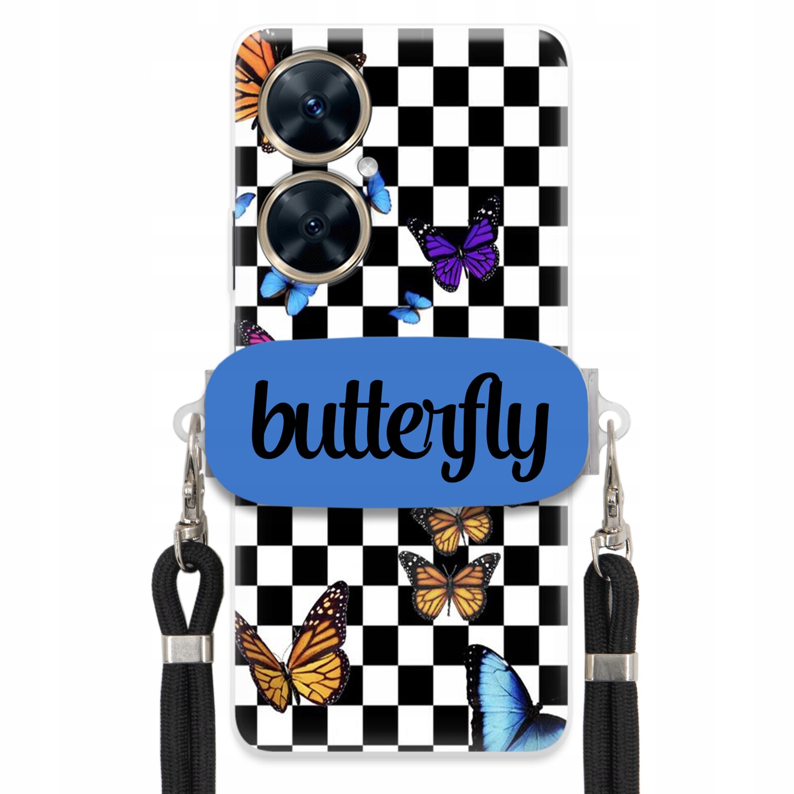 Pouzdro Pro Huawei Nova 11i Case Obdélníkový Držák Vodítka Butterfly Motyle