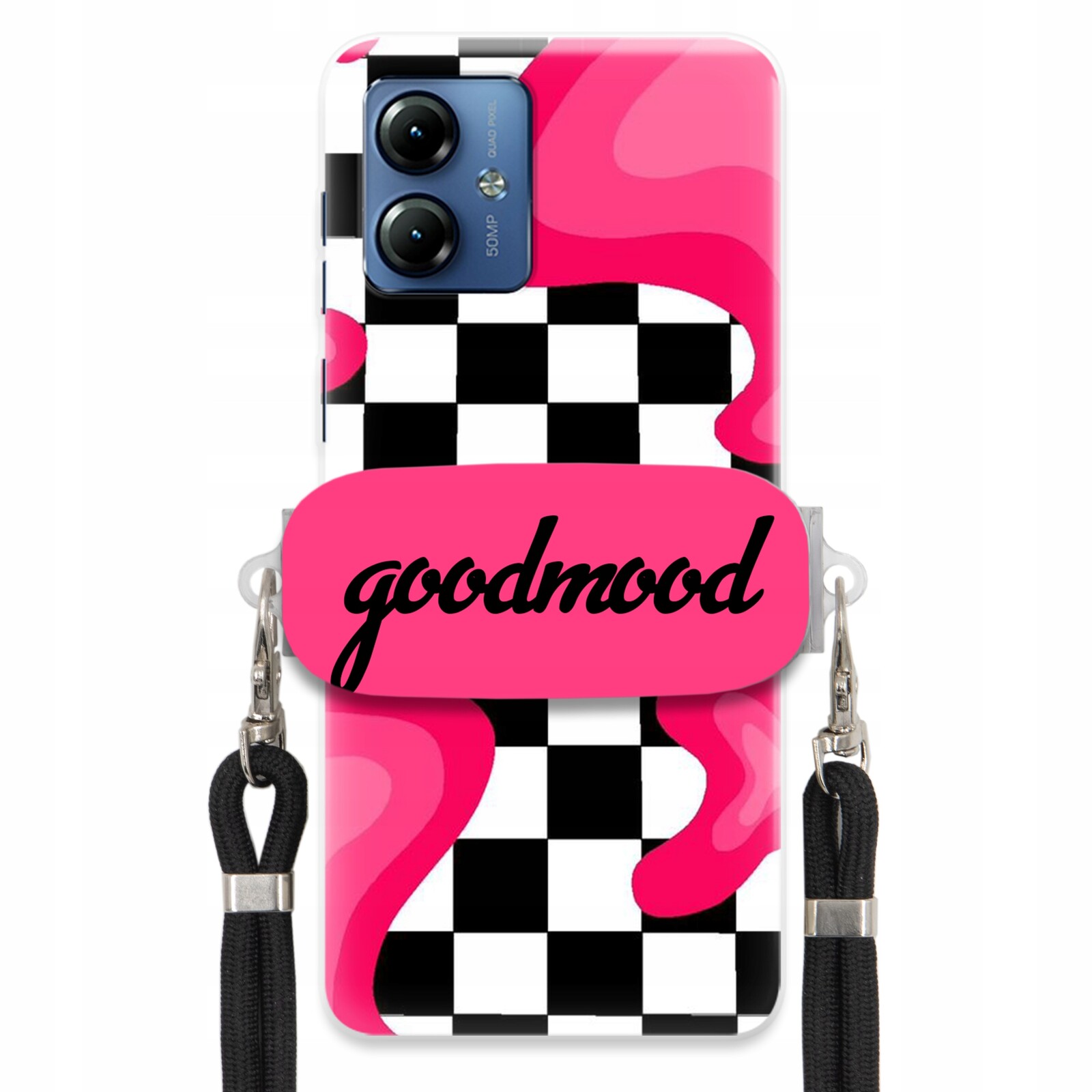 Pouzdro Pro Motorola G14 Sada Case Držák Na Vodítko Černá Pro Teenagery Splash