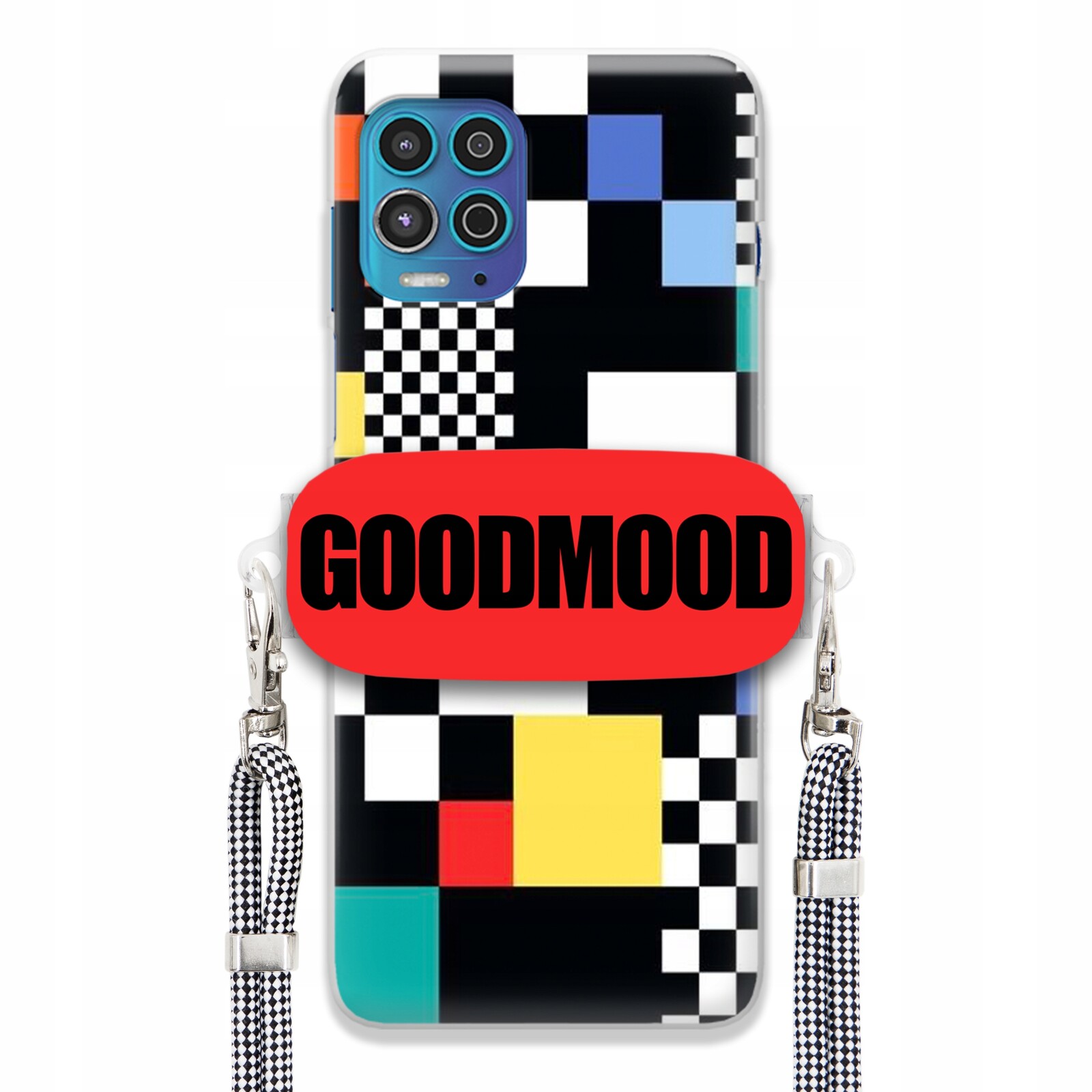 Pouzdro Pro Motorola Edge S Case Držák Na Vodítko Zebra Telefonu Pixelart MIX Vzorů