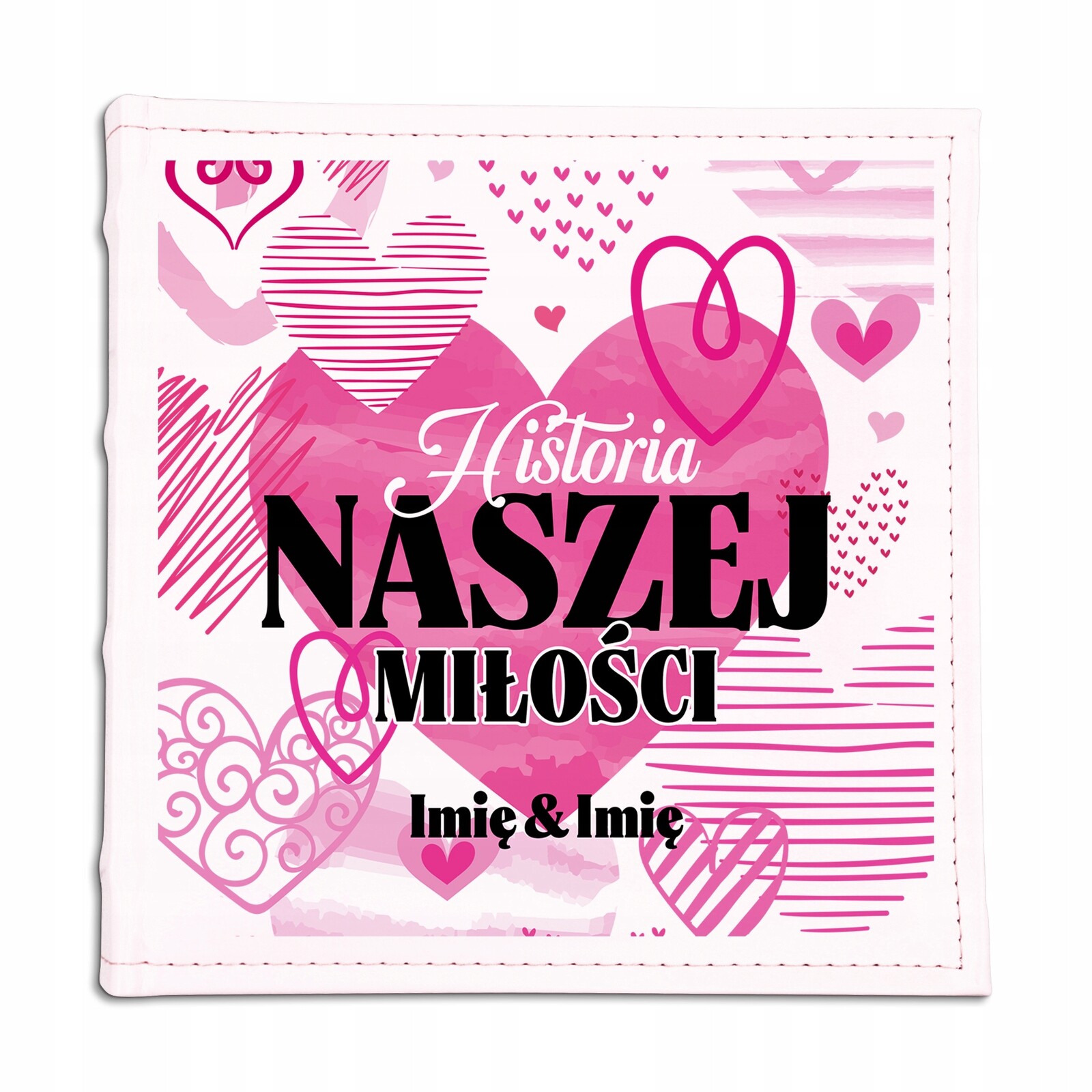 Kožený album Dárek pro pár Příběh naší lásky Jména Perso