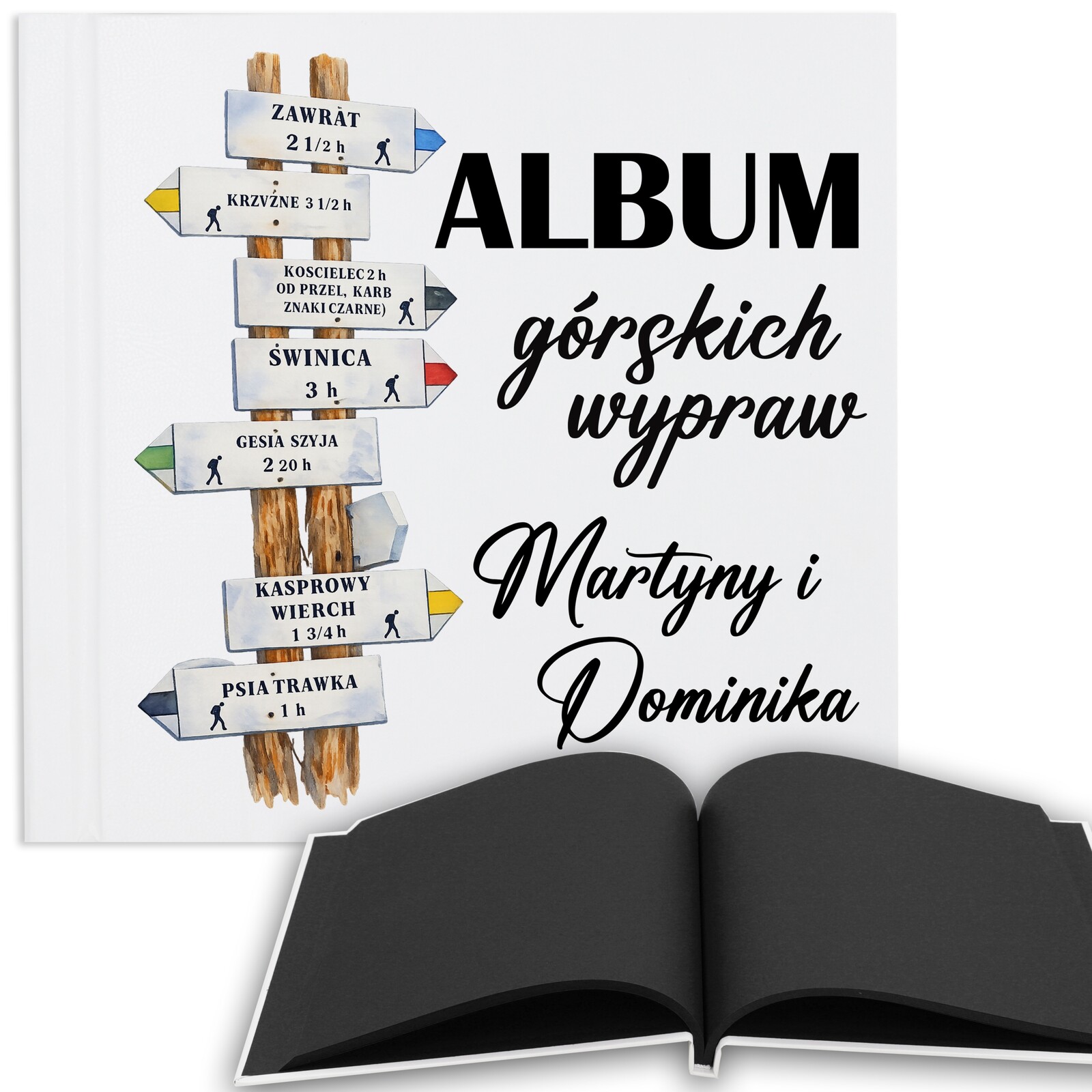 Fotoalbum Dárek Pro Páry Na Horské Výpravy 50 Stran Černé