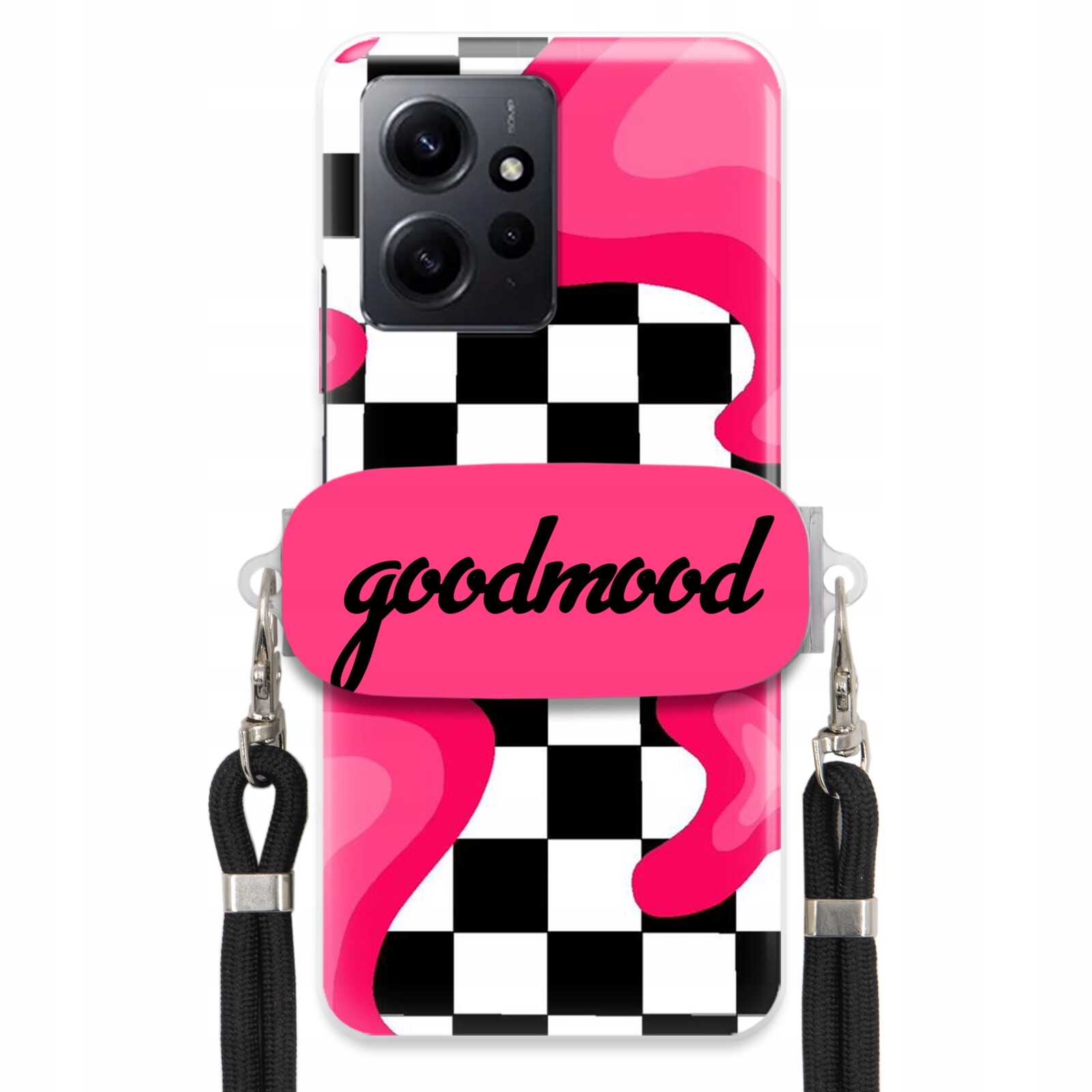 Pouzdro Pro Xiaomi Redmi Note 12 4G Sada Case Držák Na Vodítko Černá Splash