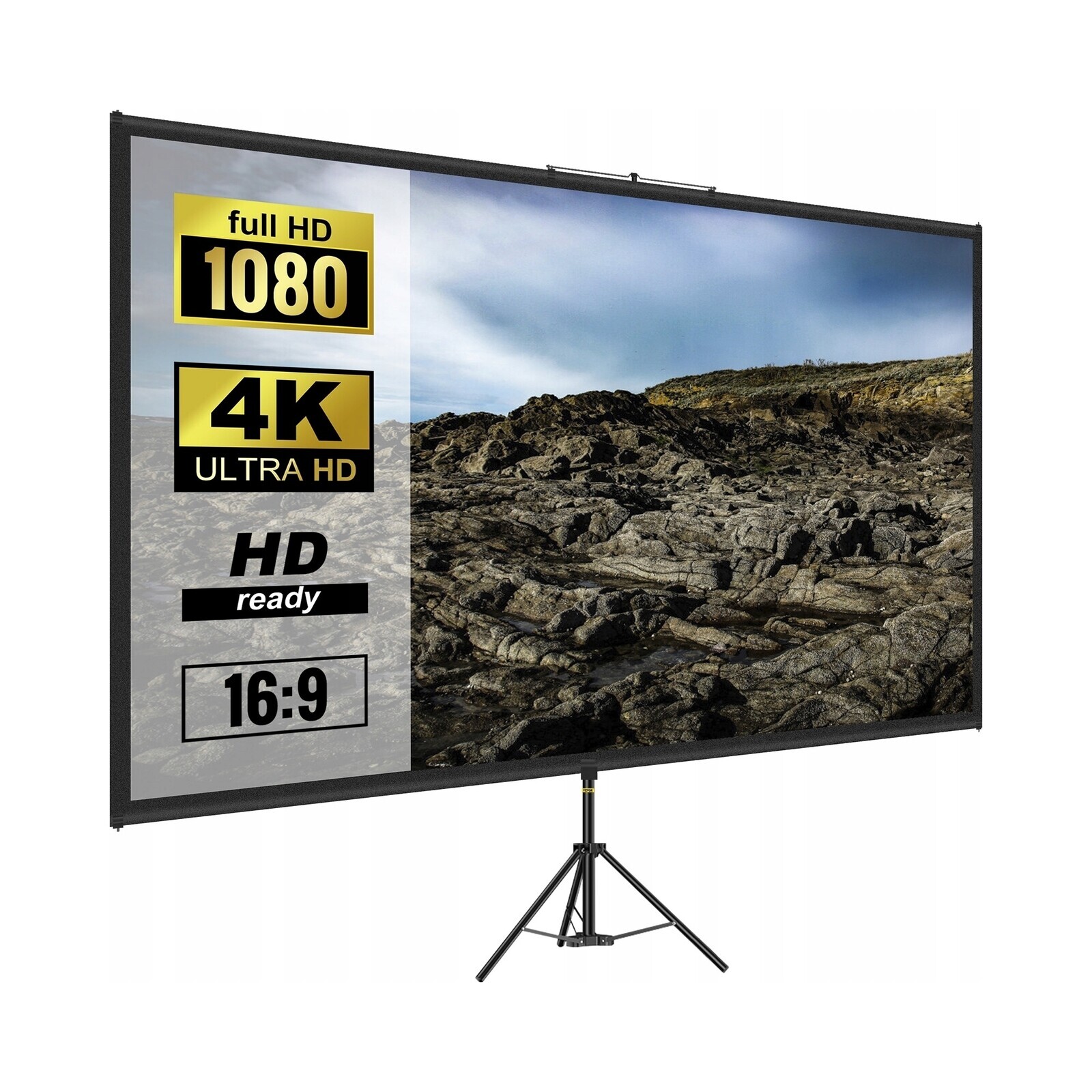 Profesionální Projekční Plátno Vevor 16 9 4K Hd 100 S Nastavitelným Ovládáním