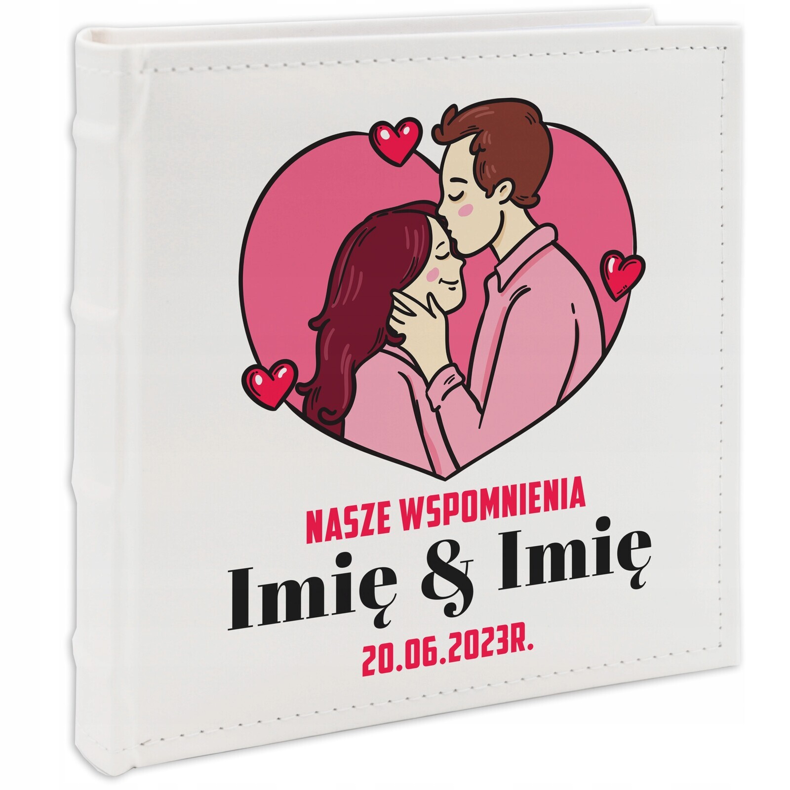 Album 200 Fotografií 10x15 Dárek Pro Páry Personalizované Jméno Datum Vzory