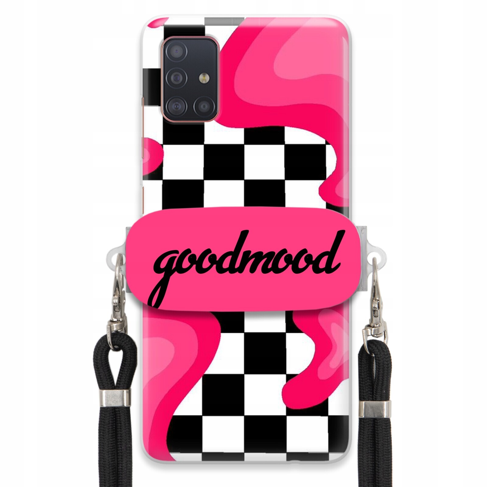 Pouzdro Pro Samsung A51 Sada Case Držák Na Vodítko Černý Pro Teenagery Splash