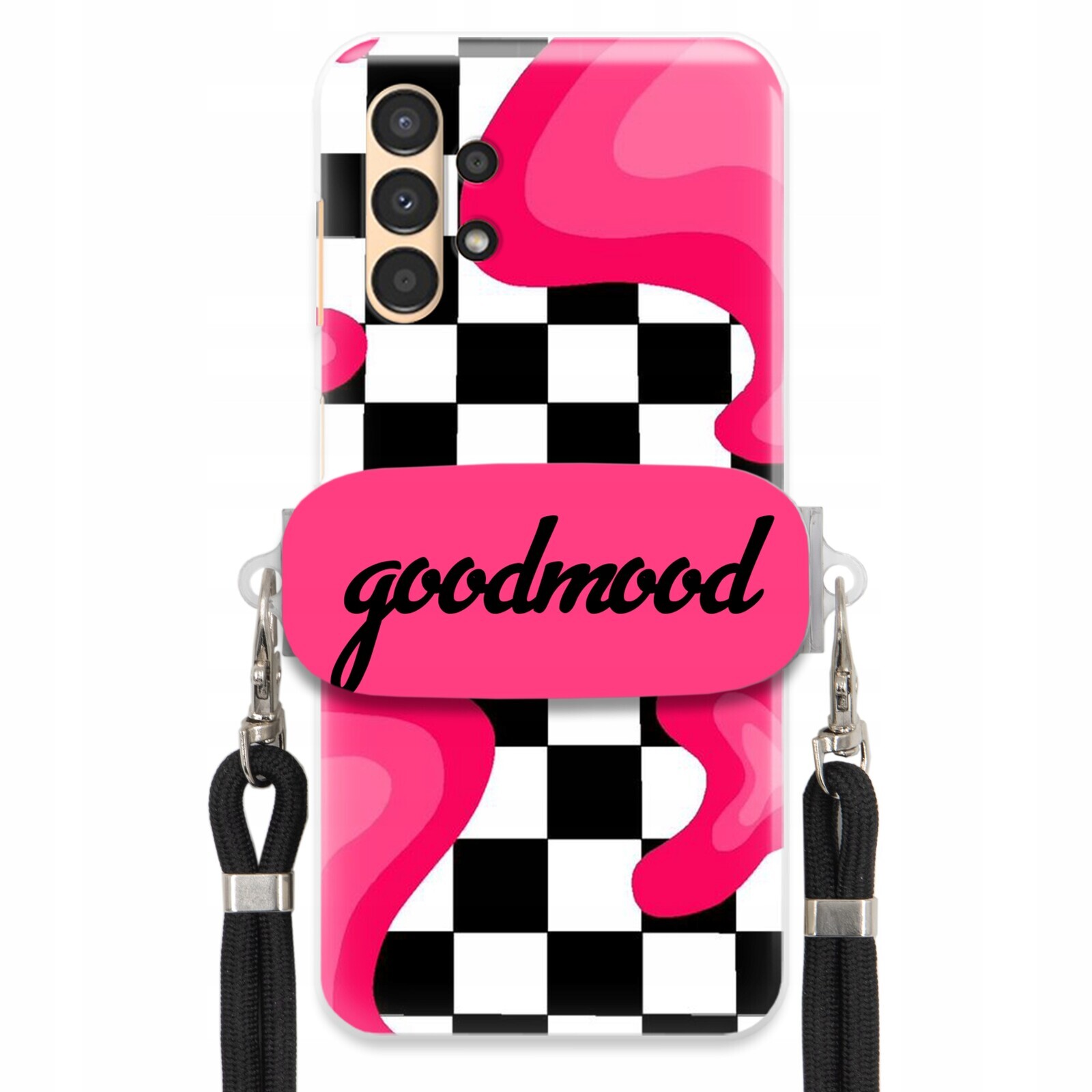 Pouzdro Pro Samsung A13 5G Sada Case Držák Na Vodítko Černá For Teen Splash