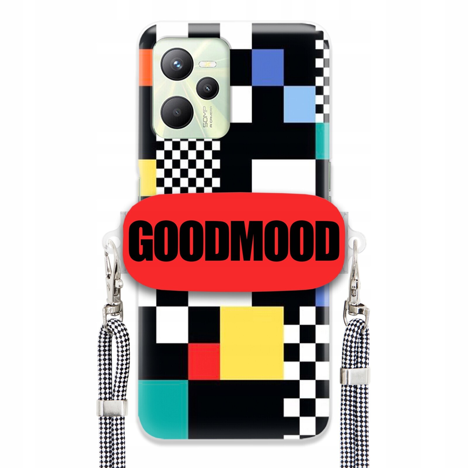 Pouzdro Pro Realme C35 Case Držák Na Vodítko Zebra Telefonu Pixelart Goodmood Vzory