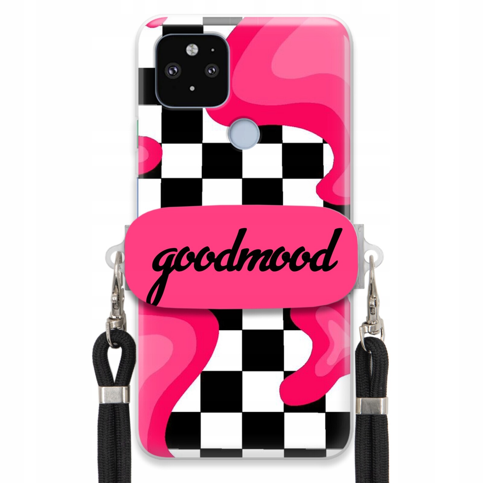 Pouzdro Pro Google Pixel 5XL Sada Case Držák Na Vodítko Černá For Teen Splash